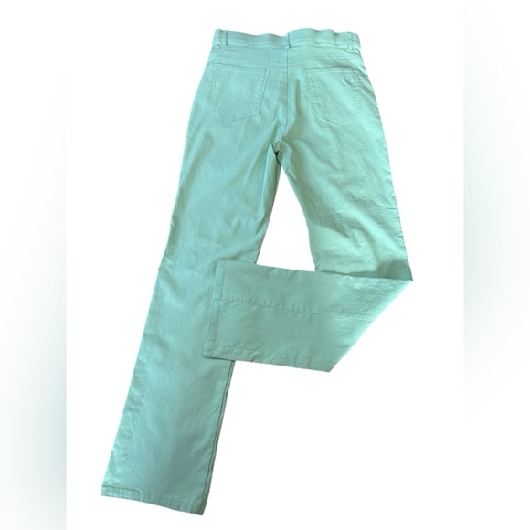 NEW, Simon Chang Denim, Mint Green Straight Leg Pants, Size 8 - Picture 5 of 9